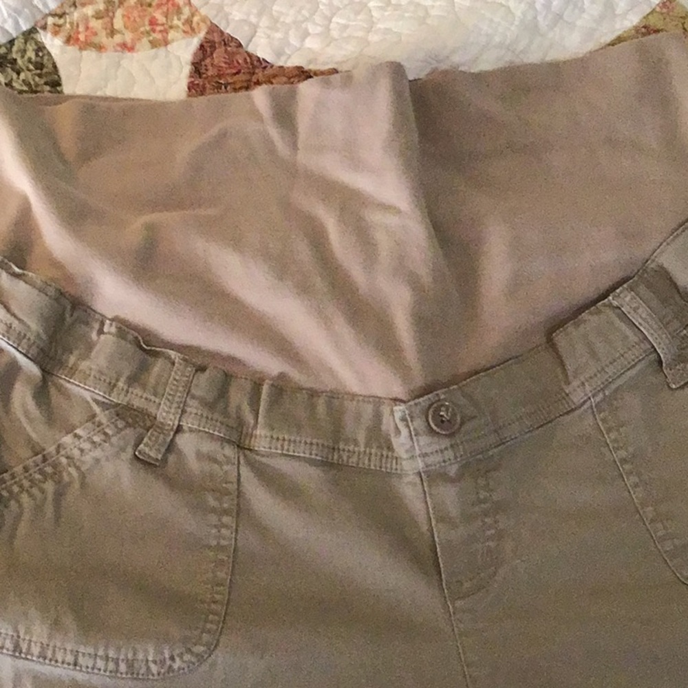 Maternity pants, khaki, XL, Three Seasons Maternity, great shape